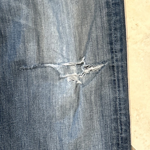 7 For All Mankind Relaxed Jeans Men's 36x30 Blue Denim Stretch Light Wash Cotton - Picture 3 of 10